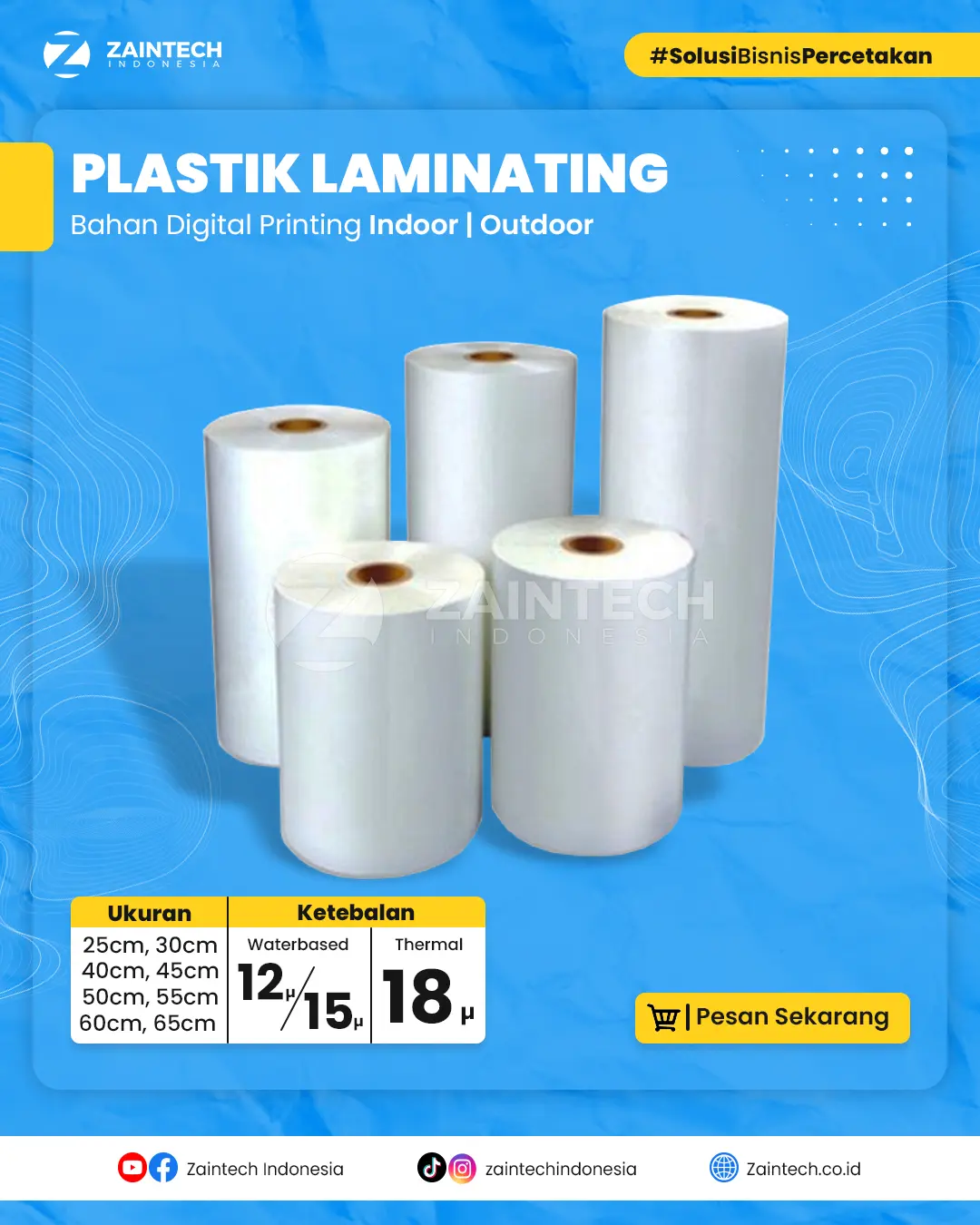 plastik laminasi | pastik laminasi thermal | laminasi panas | 