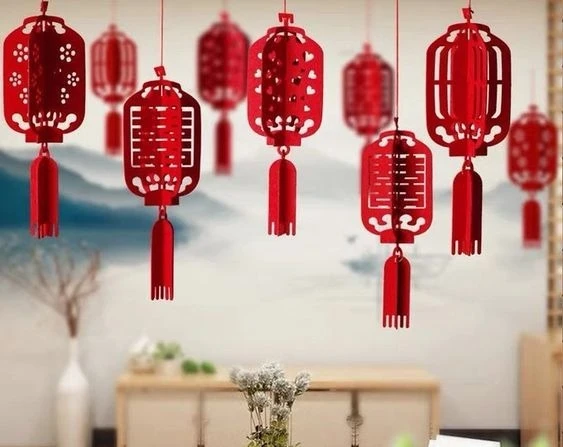 cara membuat lampion imlek 